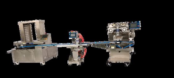 अच्छी कीमत Automated Chicken Breast Dog Food Encrusting Line | Integrated with Cutter & Tray Arranger ऑनलाइन